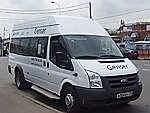 Бесплатный автобус Genser в пункт аренды автомобилей АрендаАвто-нрю на Новорязанском шоссе